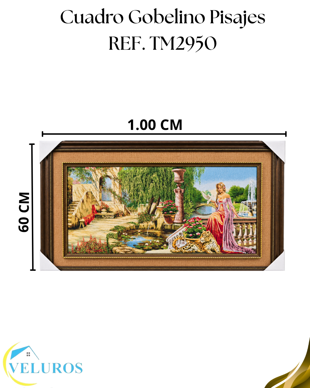 CUADRO GOBELINO TM2950 MARCO MADERA