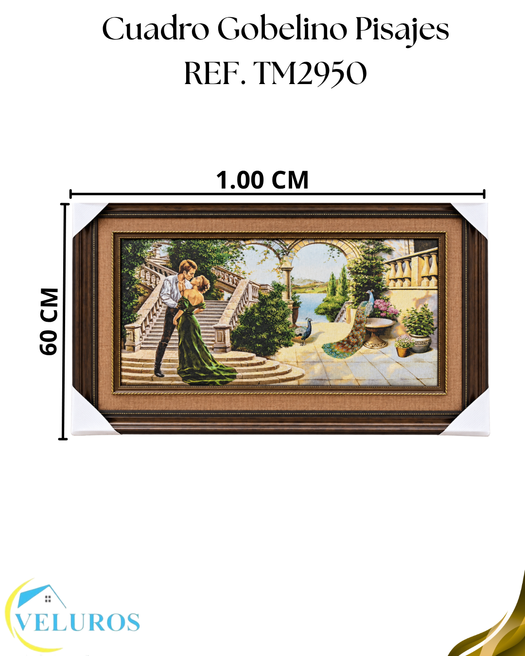 CUADRO GOBELINO TM2950 MARCO MADERA