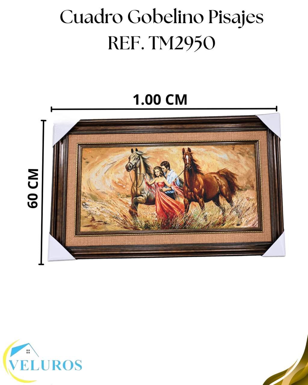 CUADRO GOBELINO TM2950 MARCO MADERA