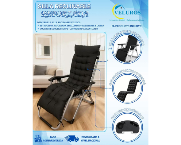Silla Reclinable Con Colchoneta