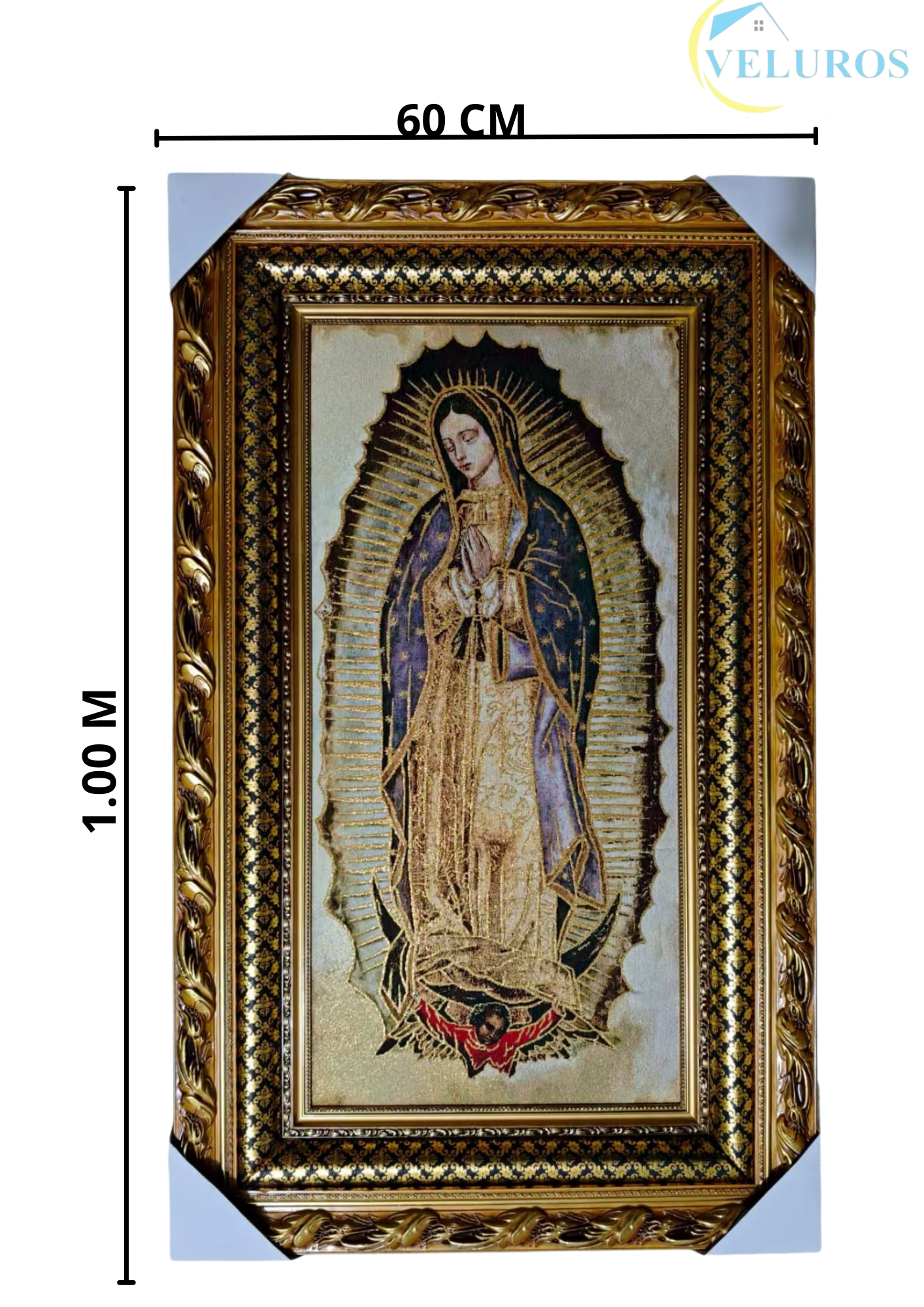 Cuadro en Tapiz Gobelino de 60x100cm con diseño tradicional religioso