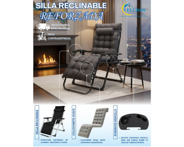 Silla Reclinable Con Colchoneta