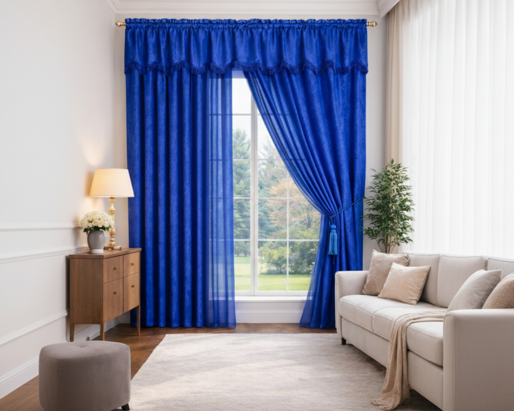 Cortina Jacquard con Cenefa