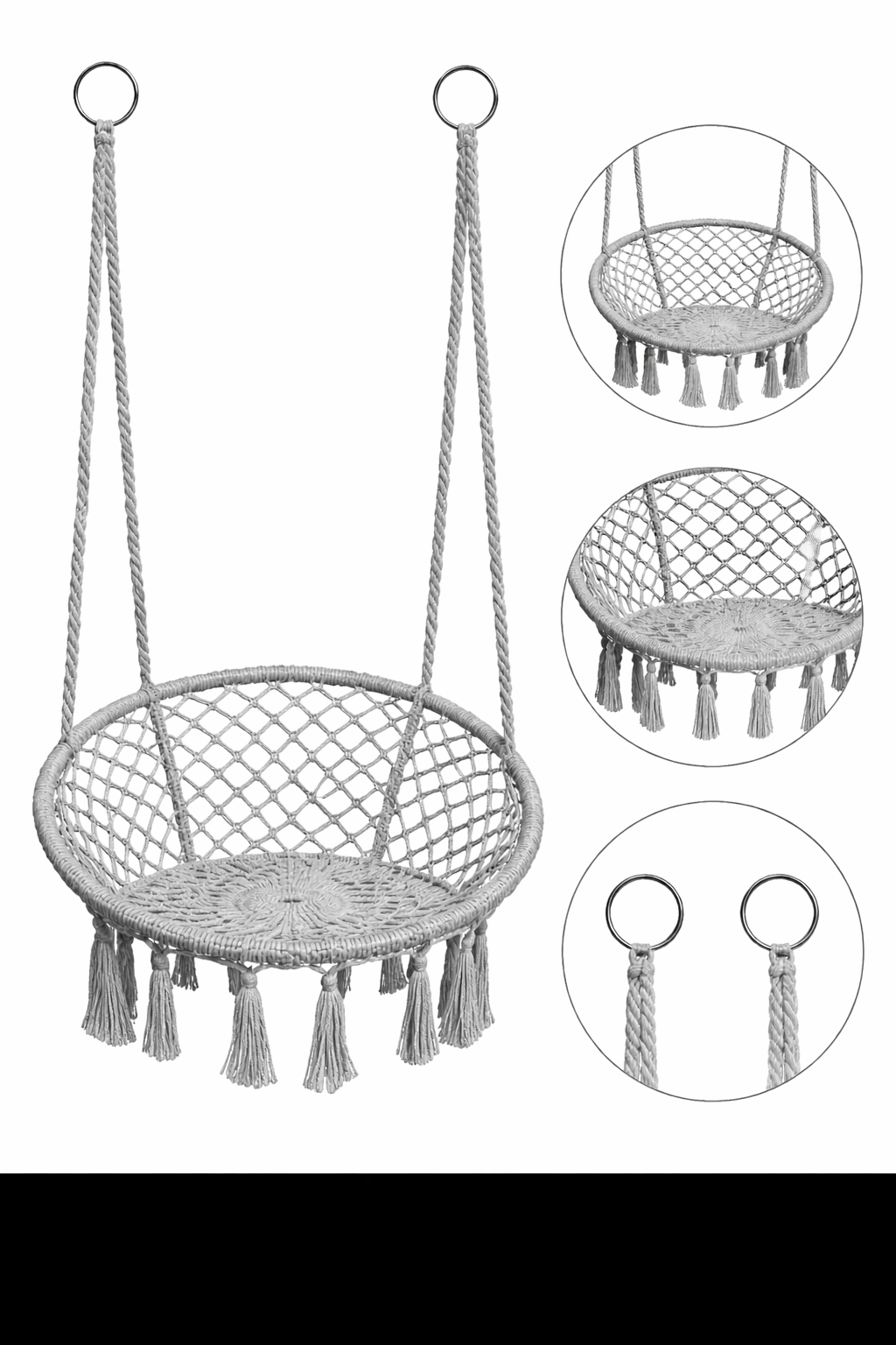 SILLA COLGANTE MACRAME