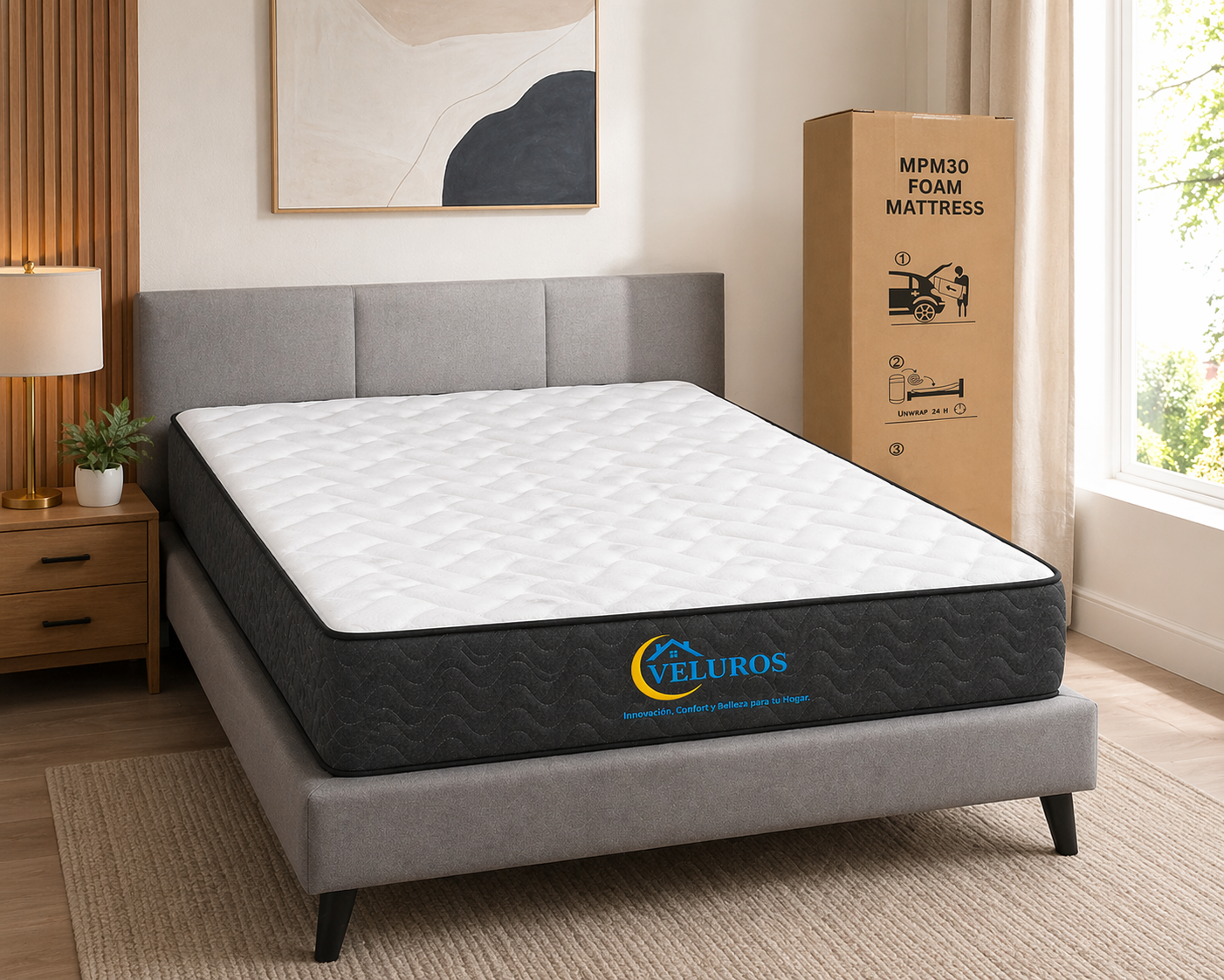 Colchon Veluros 2X2  Ref. MPM30 FOAM MATTRESS