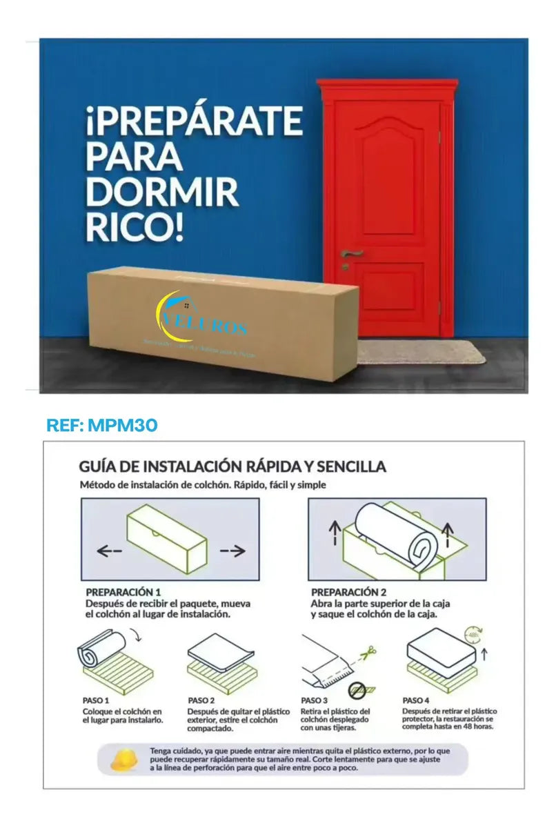 Colchón Veluros 1.40 REF: MPM30