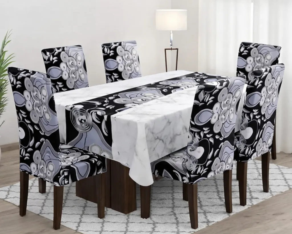 SET MANTEL + FORROS PARA SILLAS