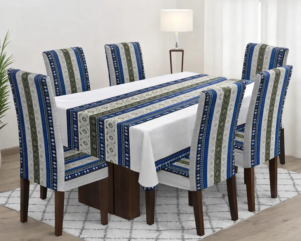 SET MANTEL + FORROS PARA SILLAS