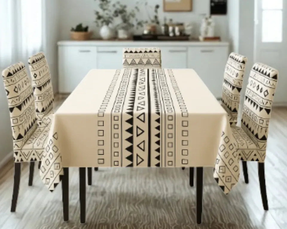 SET MANTEL + FORROS PARA SILLAS