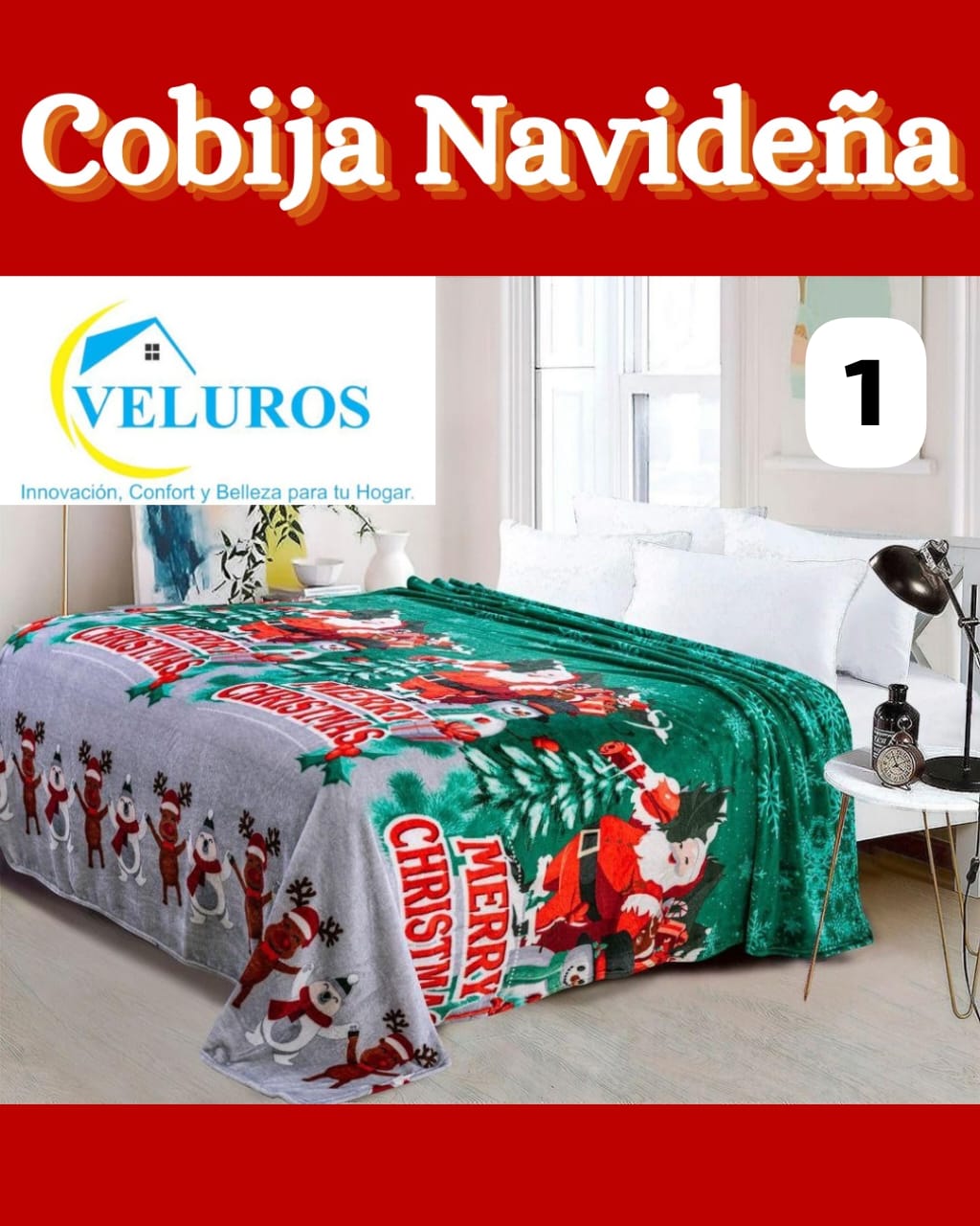 COBIJA NAVIDEÑA