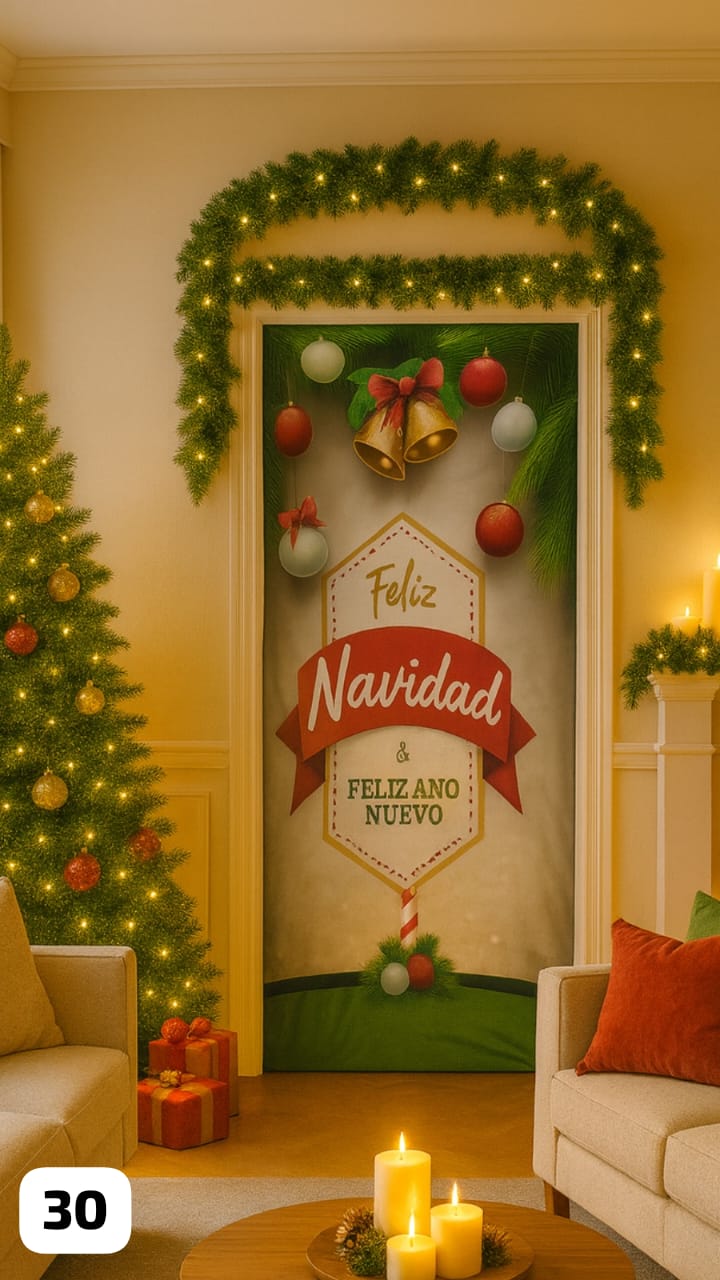 FUNDA DE PUERTA NAVIDEÑA