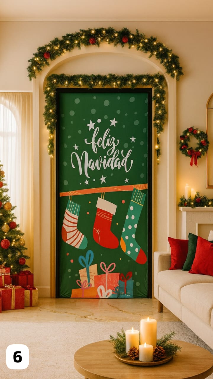 FUNDA DE PUERTA NAVIDEÑA