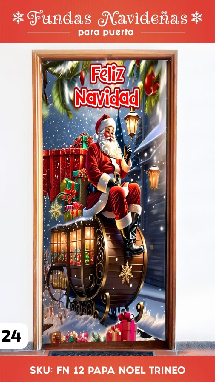 FUNDA DE PUERTA NAVIDEÑA