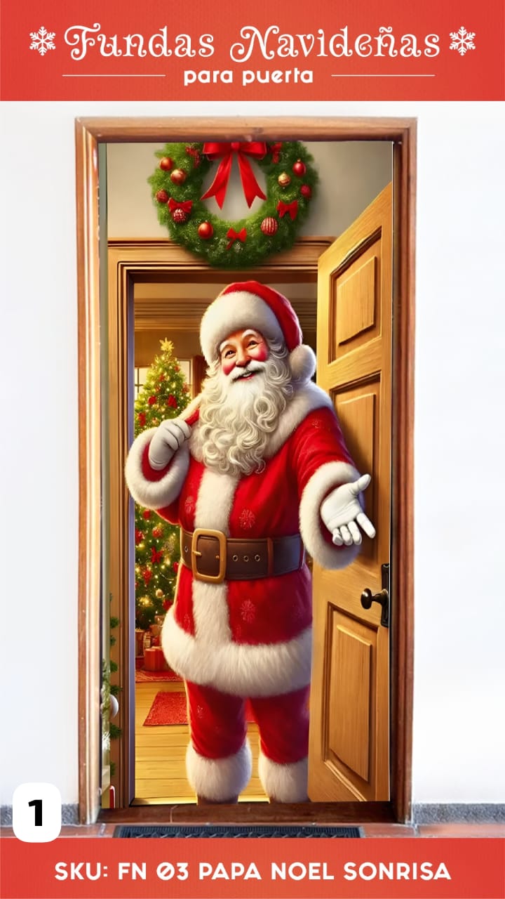 FUNDA DE PUERTA NAVIDEÑA