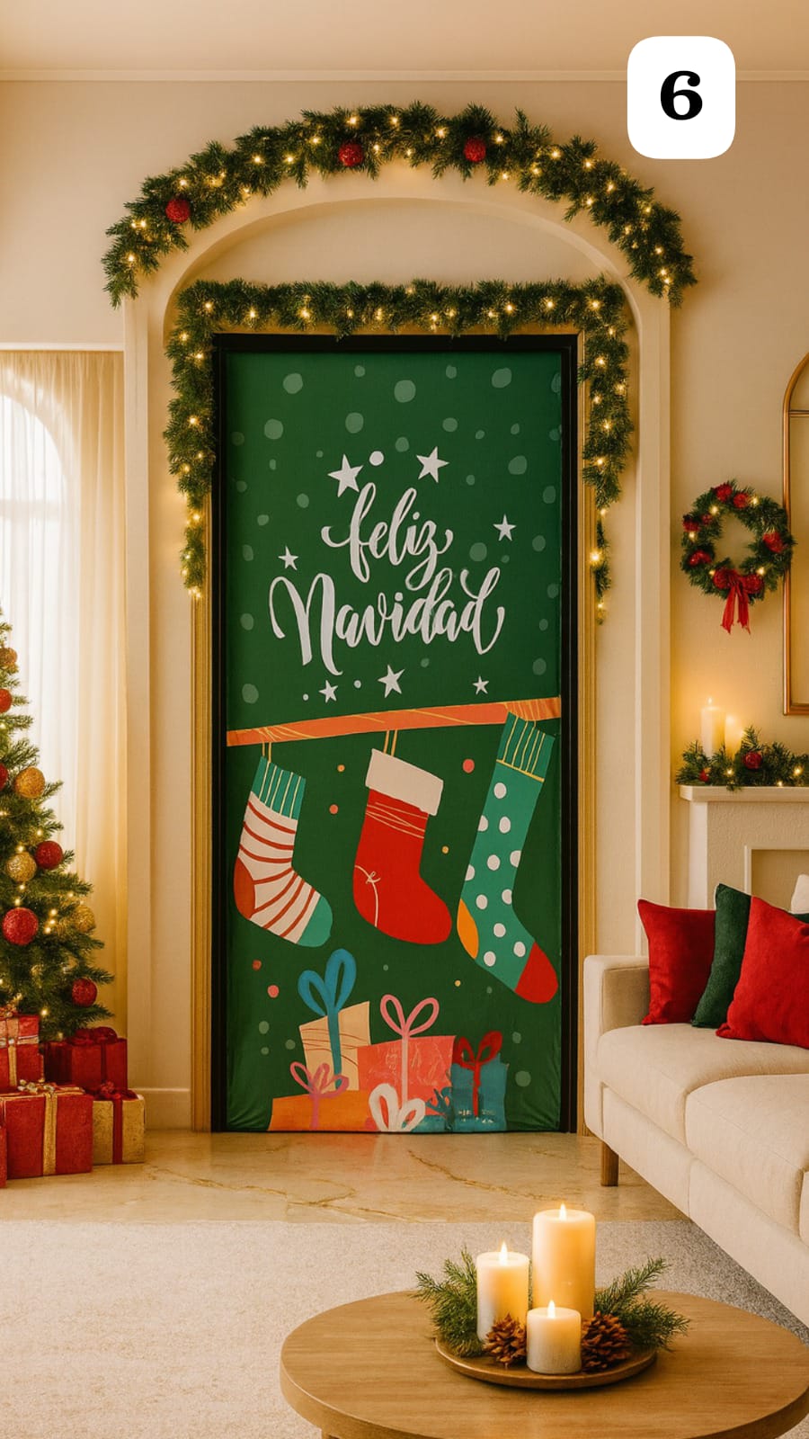 FUNDA DE PUERTA NAVIDEÑA