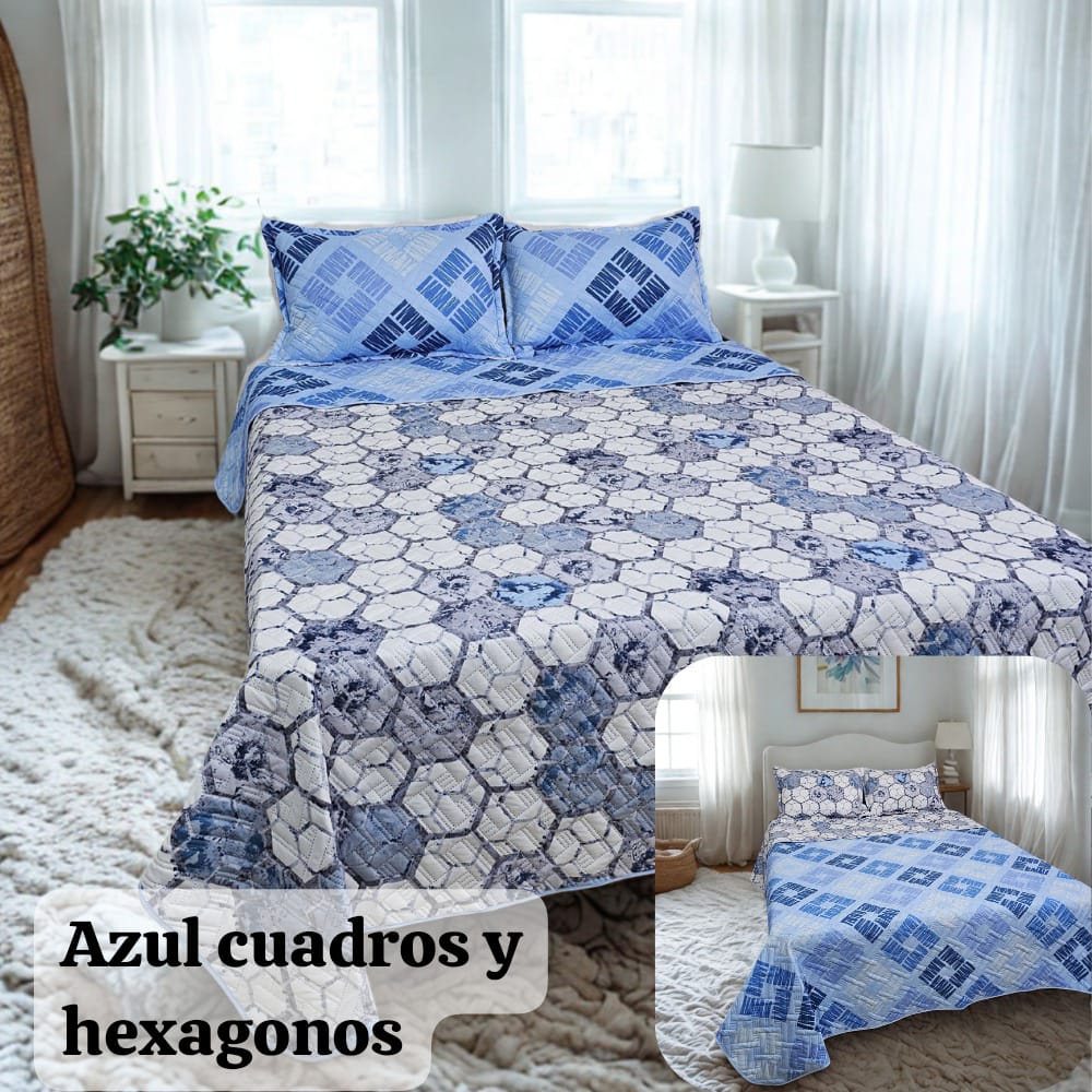 COLCHA ESPAÑOLA DE 1.40 DOBLE FAZ