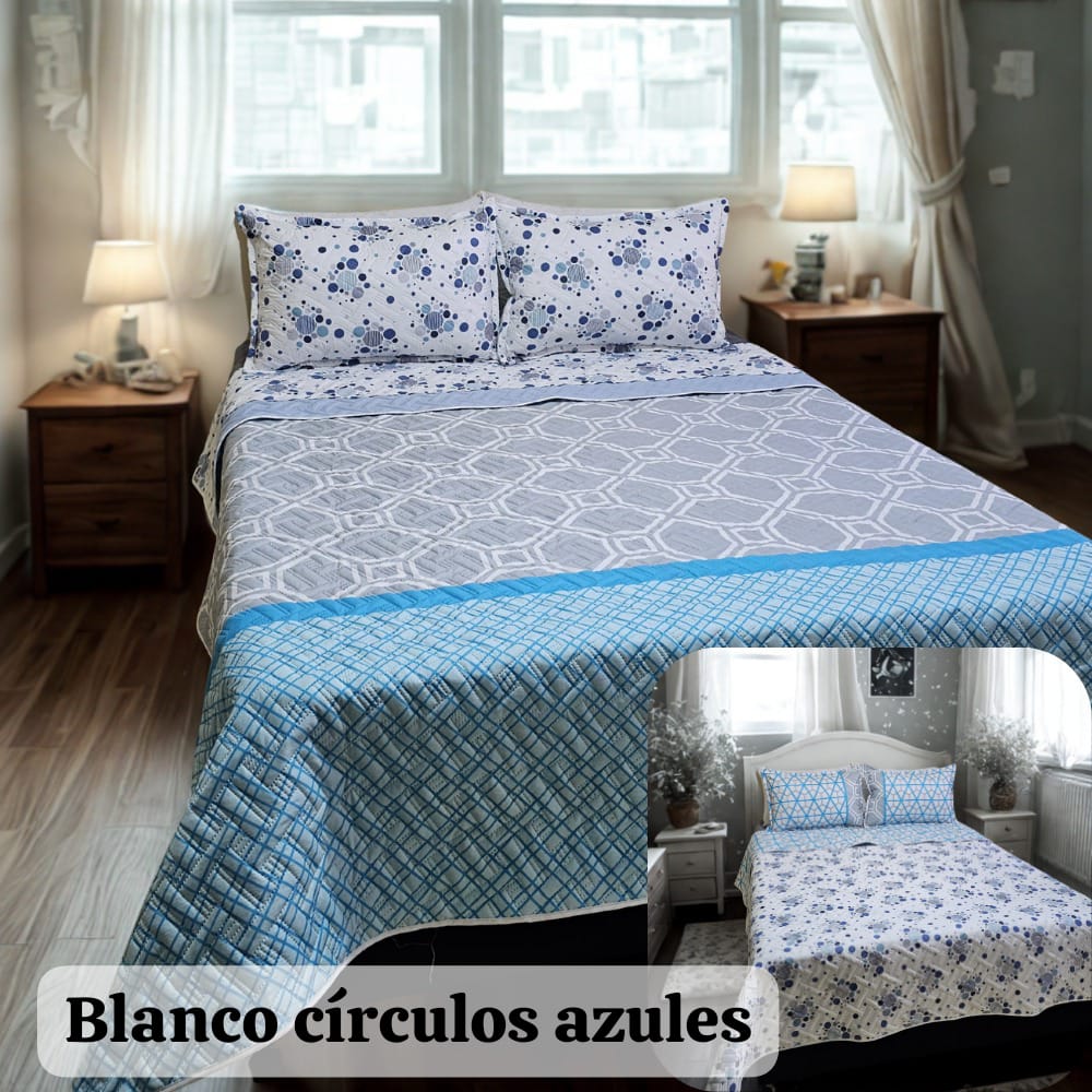 COLCHA ESPAÑOLA DE 1.40 DOBLE FAZ