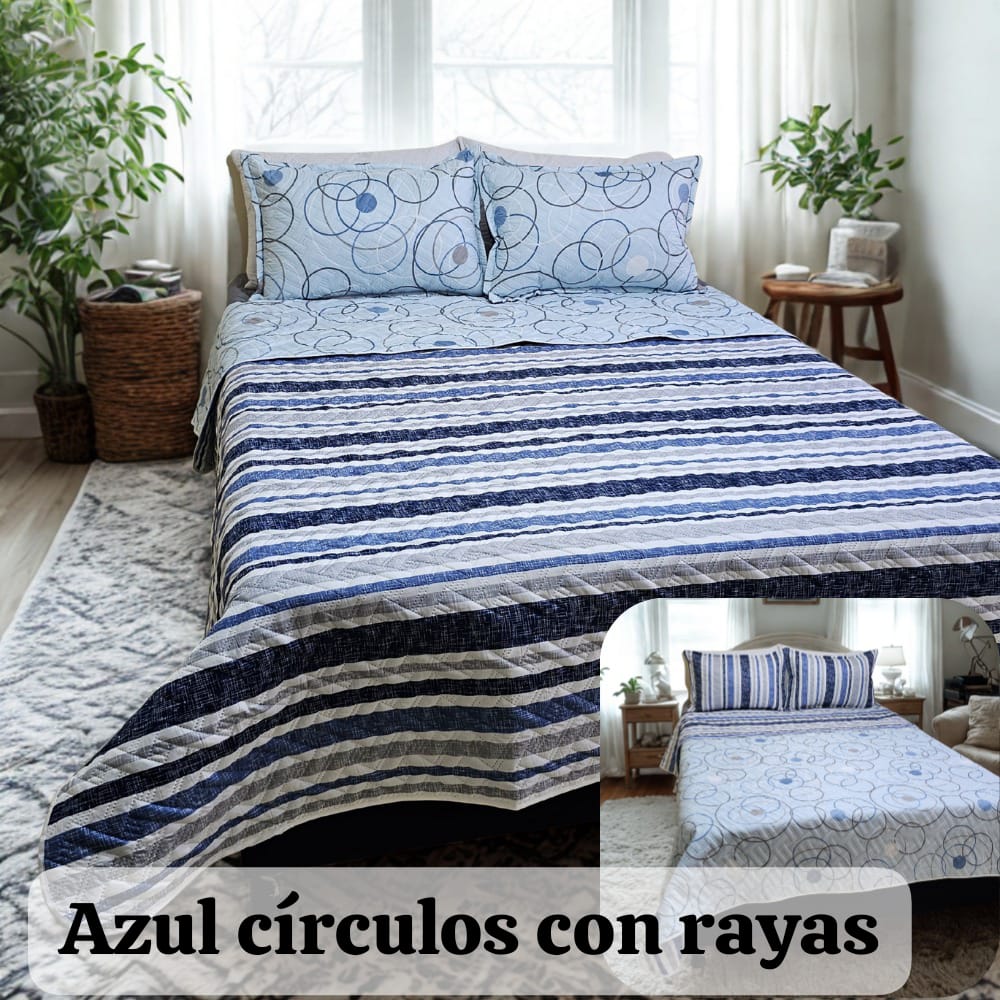 COLCHA ESPAÑOLA DE 1.40 DOBLE FAZ