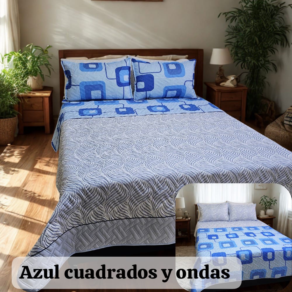 COLCHA ESPAÑOLA DE 1.40 DOBLE FAZ