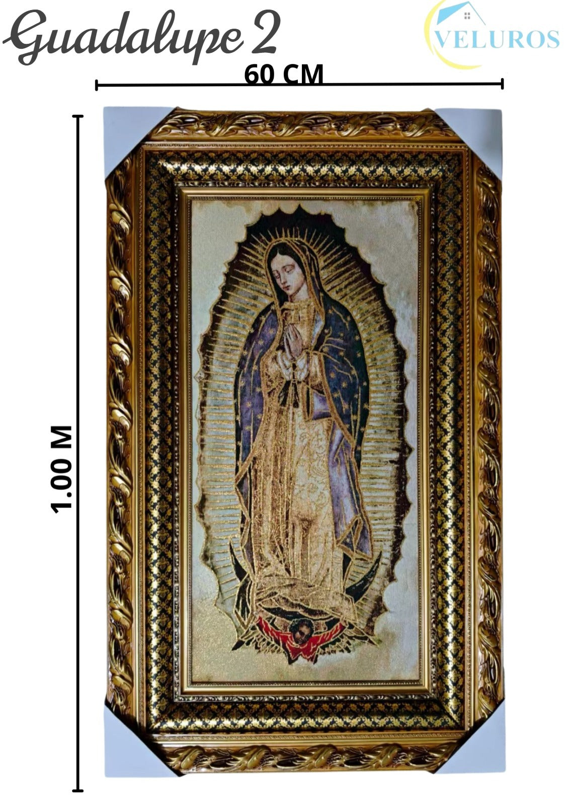 Cuadro en Tapiz Gobelino de 60x100cm con diseño tradicional religioso